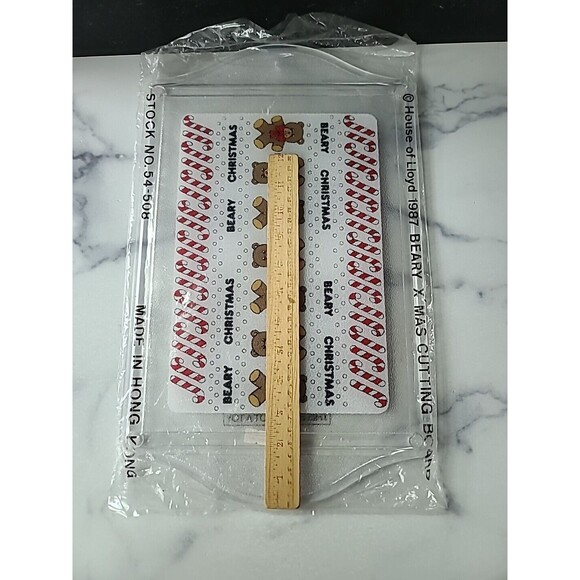 House Of Lloyd 1987 Beary Xmas Cutting Board - Picture 5 of 10